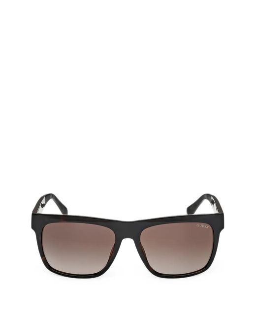 GUESS EYEWEAR Black Square-Frame Sunglasses for men