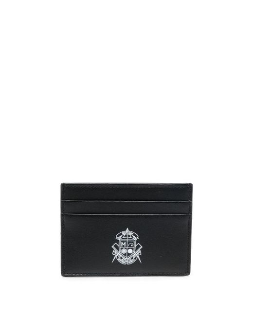 Msftsrep Black Logo-Print Card Holder for men