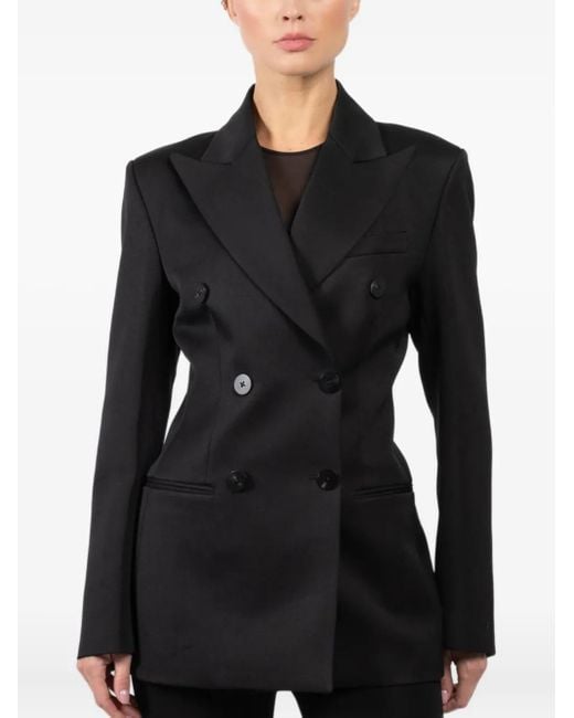 Seafarer Black Double-Breasted Blazer