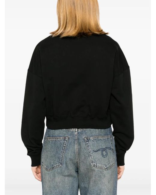 KENZO Sweater Met Bloemenpatch in het Black