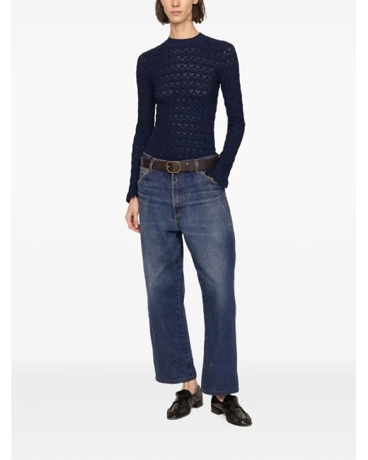Sea Blue Ruby Long-Sleeve Sweater