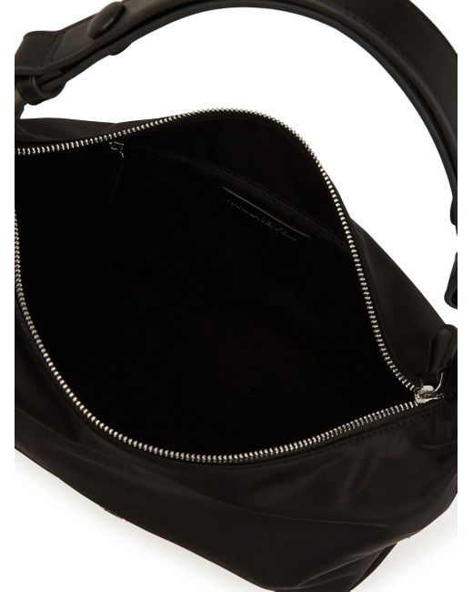 Borsa A Spalla Ikon Pin Con Finitura Liscia di Karl Lagerfeld in Black
