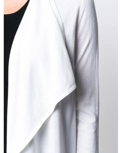Malo White Waterfall Cardigan