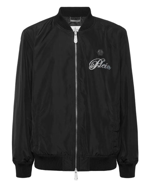 Chaqueta bómber con calavera estampada Philipp Plein de hombre de color Black