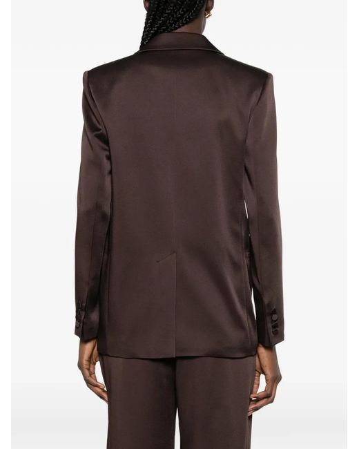 Max Mara Brown Arca Double-Breasted Blazer