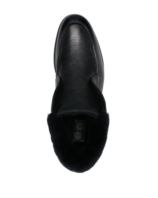 Casadei Black Cervo Leather Boots for men