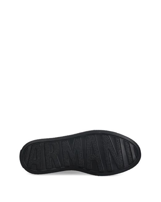 ARMANI EXCHANGE Black High-Top Sneakers for men