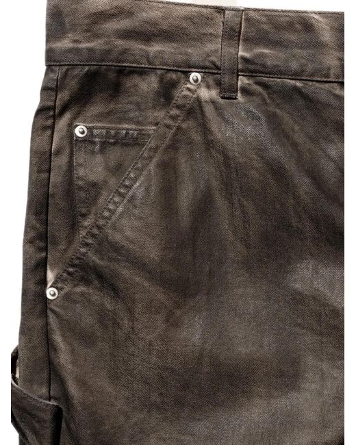 FeliceOrt Gray Double Knee Trousers for men