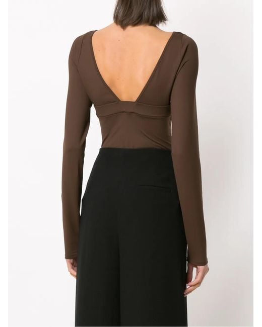 Amir Slama Brown Long Sleeved Bodysuit