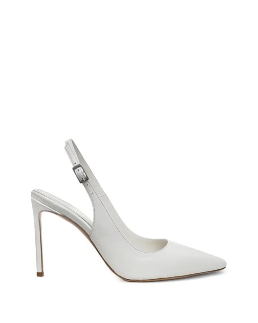 Ginissima White Lavinia Heeled Pumps