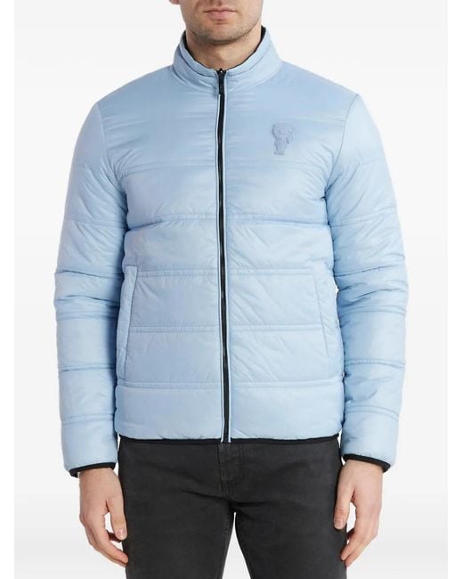 Karl Lagerfeld Blue Ikonik Karl Quilted Jacket for men