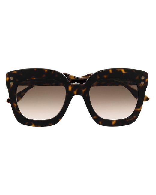 Bottega Veneta Brown Oversized-frame Sunglasses