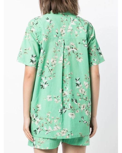 Bambah Green Floral Short-Sleeve Shirt
