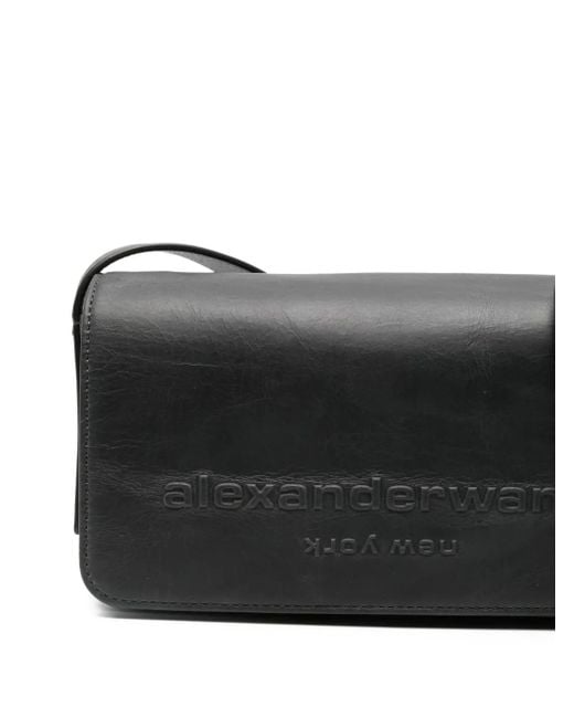 Alexander Wang Black Punch Flap Crossbody