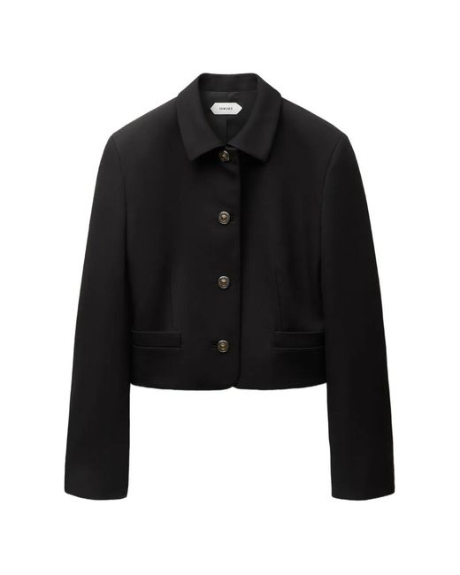 Versace Black Medusa-Button Cropped Jacket