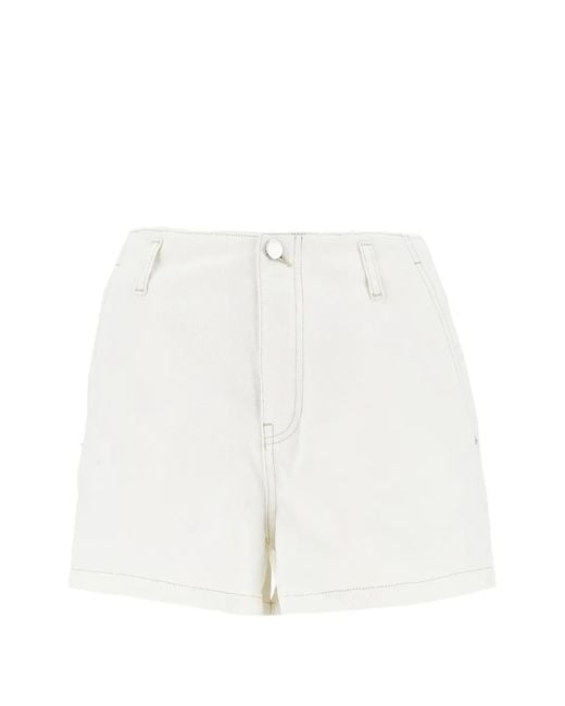 Emporio Armani White J1I Cotton Shorts