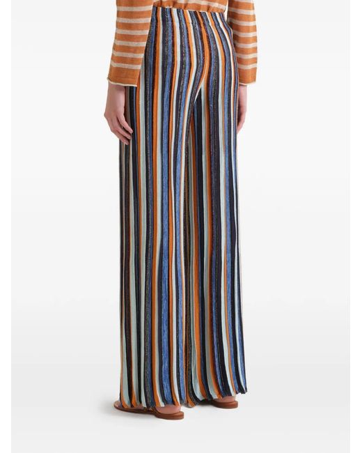 Maliparmi Flexage Stripes Broek in het Blue