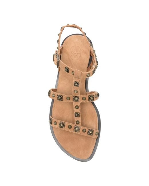 Ash Brown Parka Flat Sandal