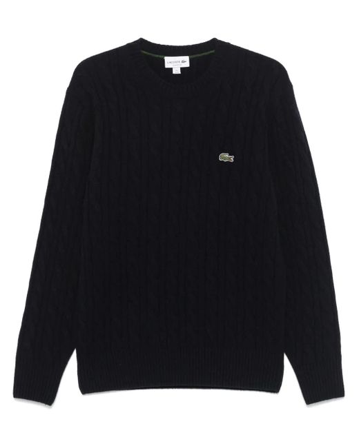 Lacoste Blue Cable-Knit Sweater for men