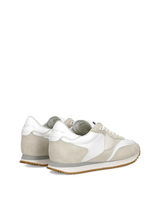 Philippe Model White Baskets Blville À Design Perforé