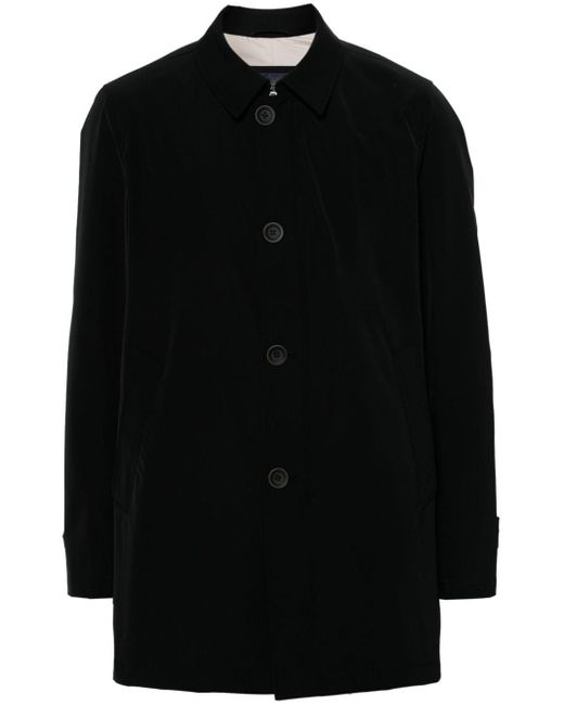 Herno Black Single-breasted Trench Coat for men
