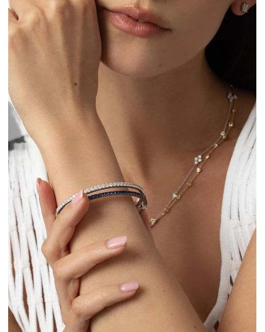 Kwiat White Stackable Sapphire Stackable Bangle
