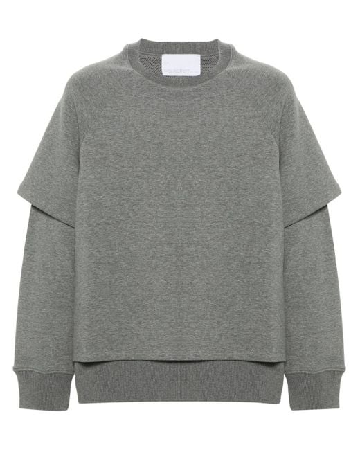 Neil Barrett Jersey-Sweatshirt im Layering-Look in Gray für Herren