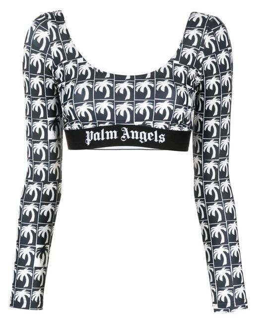 Palm Angels Black "palms Logo" Top