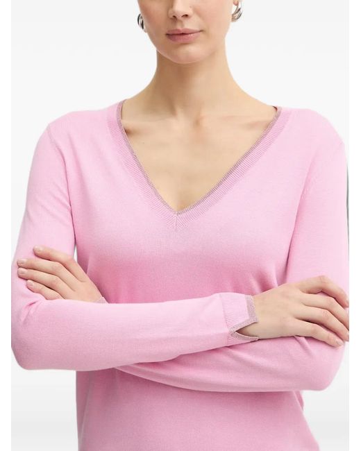 Liu Jo Pink V-Neck Top