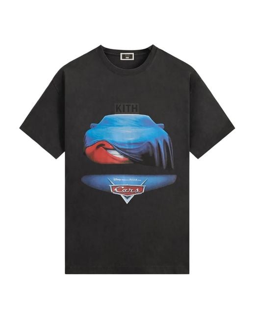 Kith Black X Disney Pixar Cars Poster T-Shirt for men