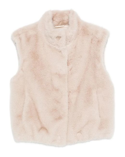 Herno Natural Weste aus Faux Fur