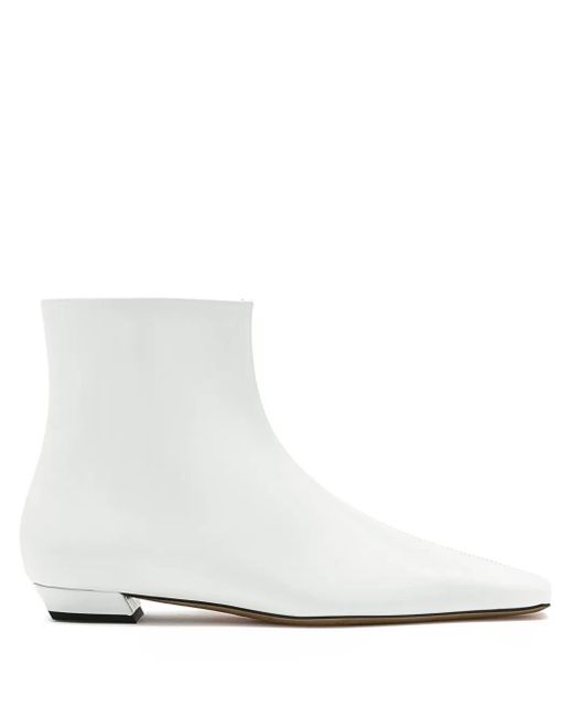 Proenza Schouler Trap Enkellaarzen in het White