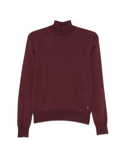Etro Red Turtleneck Long-Sleeve Sweater