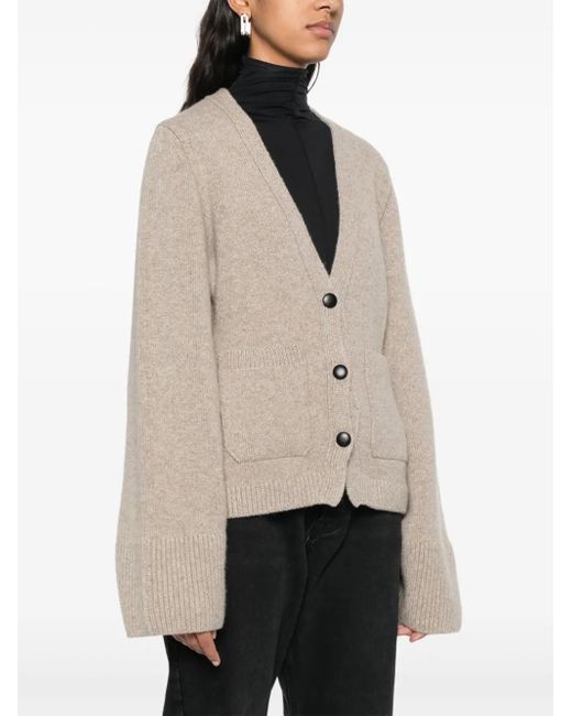 Khaite Natural Scarlet Cardigan