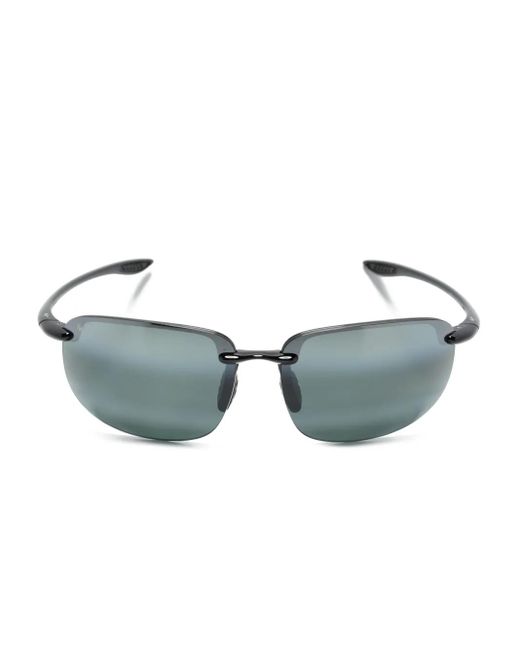 Maui Jim Black Ho'Okipa Rectangle-Frame Sunglasses for men