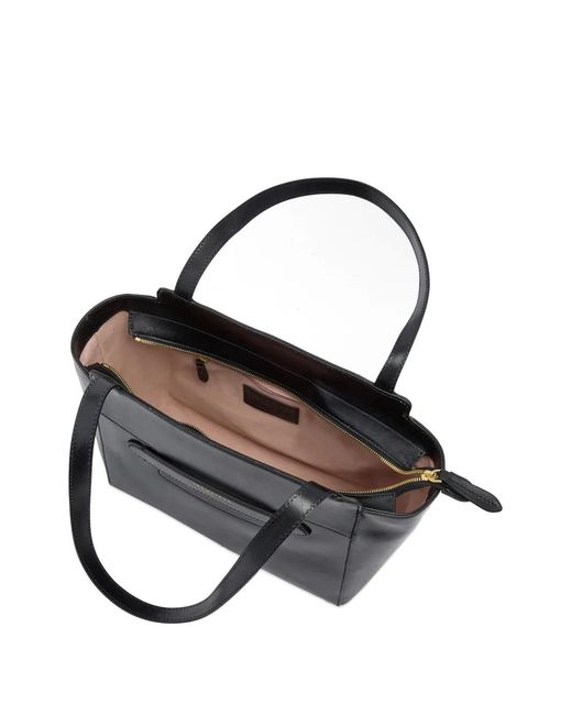 The Bridge Black Leather Tote Bag