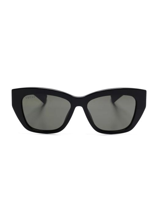Gucci Black Square-Frame Sunglasses