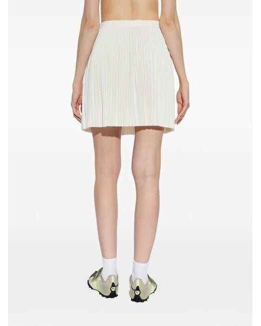 Lacoste White Pleated Mini Skirt