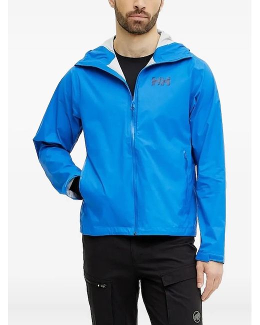 Helly Hansen Blue Loke Zip-Front Hooded Jacket for men