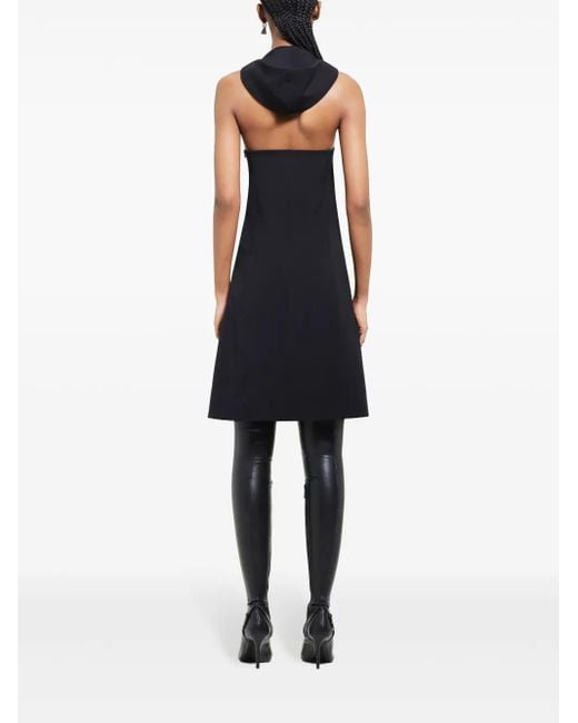 Courreges Black Oblique Dress