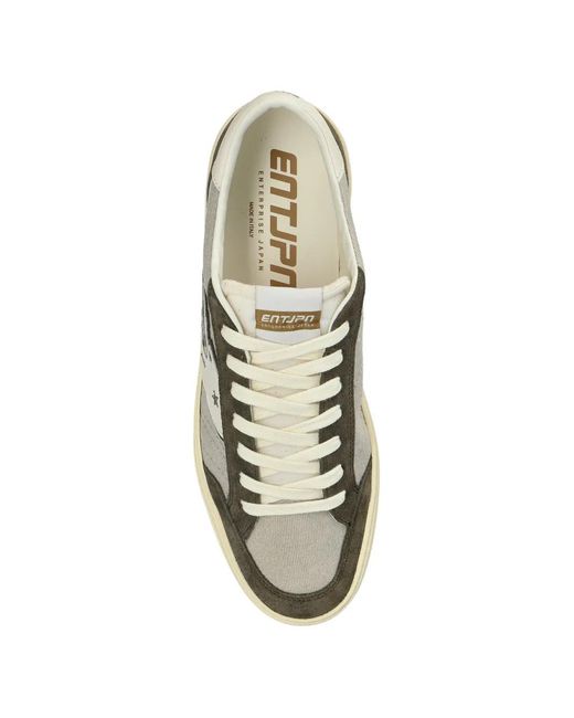 ENTERPRISE JAPAN Green Appliqué Star Sneakers for men