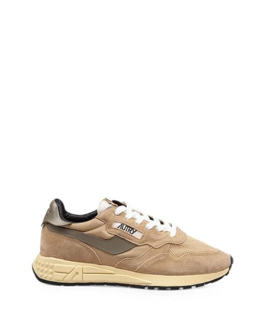 Autry Natural Reelwind Suede Sneakers for men