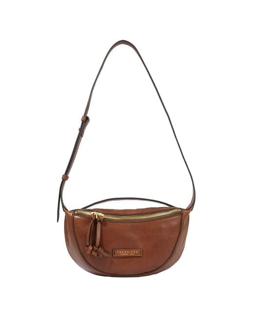 The Bridge White Leather Crossbody Bag
