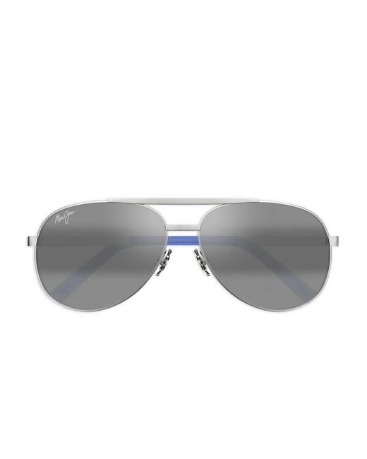 Occhiali Da Sole Con Montatura Stile Pilota di Maui Jim in Gray