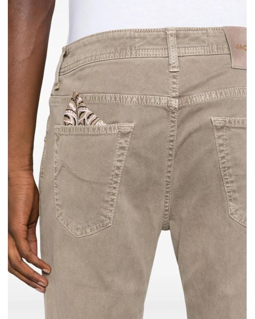 Jacob Cohen Natural Scott Slim-Cut Jeans for men