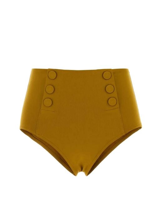 Eres Natural Flaneuse Button-Detail Bikini Bottoms