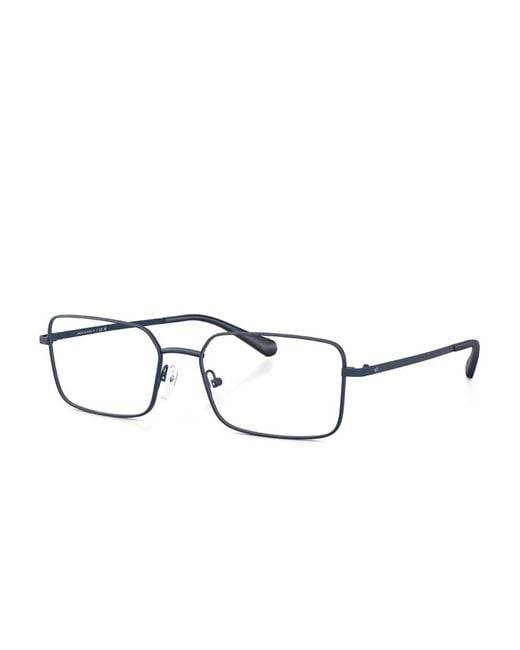 ARMANI EXCHANGE Metallic Rectangle-Frame Glasses for men