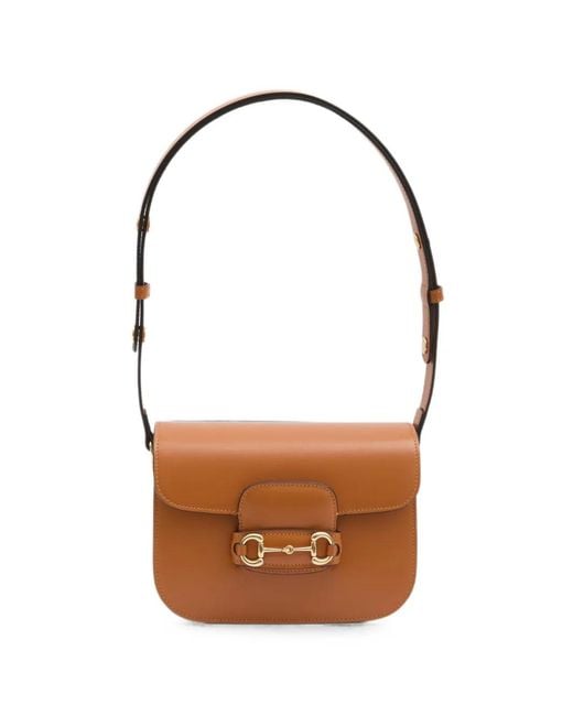 Gucci White Horsebit 1955 Leather Shoulder Bag
