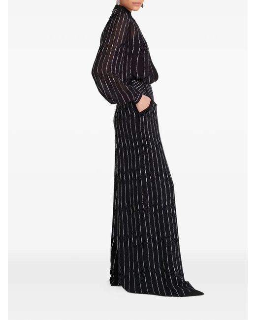Temperley London Black Villanelle Wide-Leg Trousers