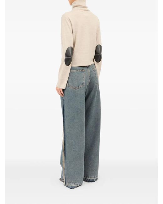 MM6 by Maison Martin Margiela モックネック ロングスリーブトップ Natural